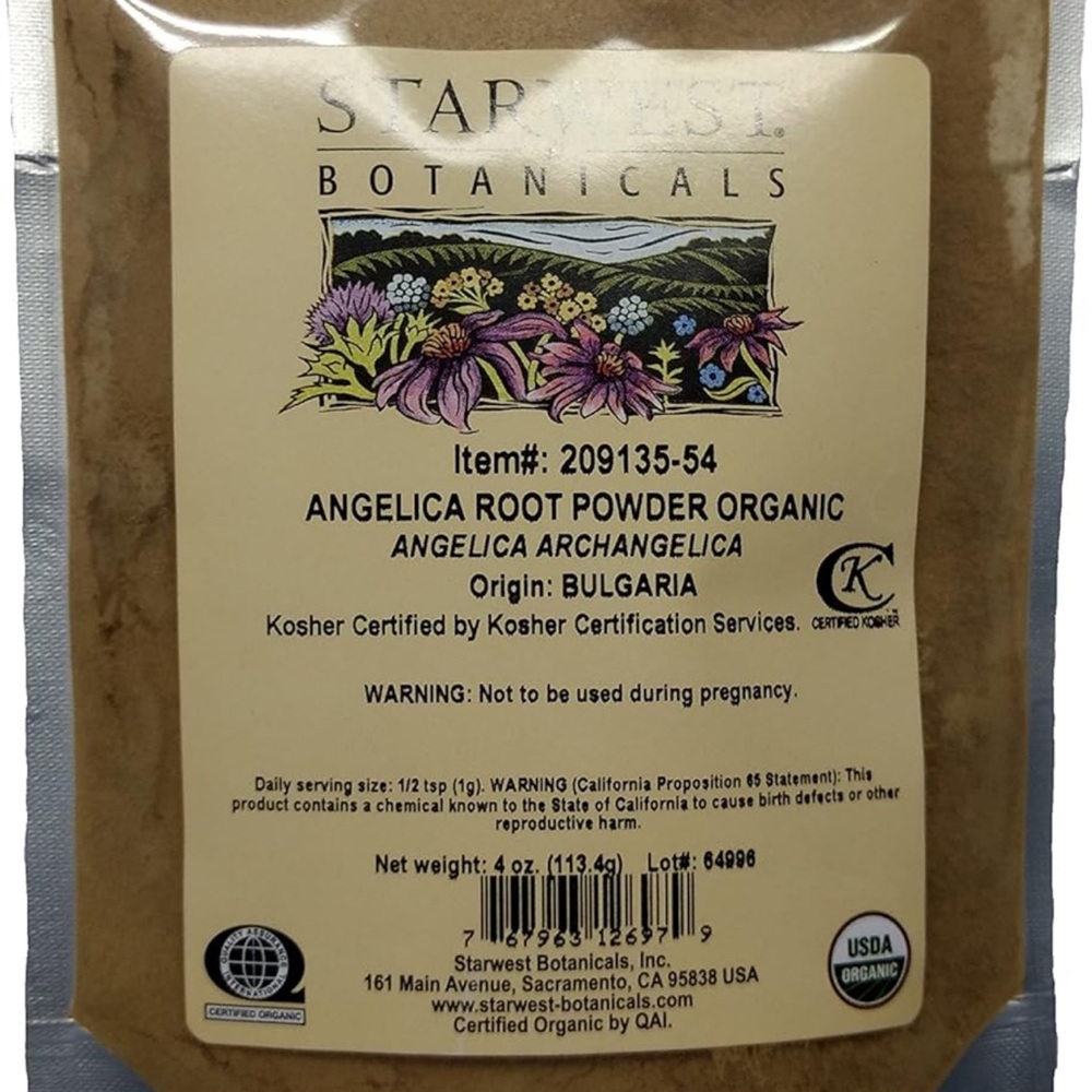 Organic Angelica Root Powder, 4oz 🤩